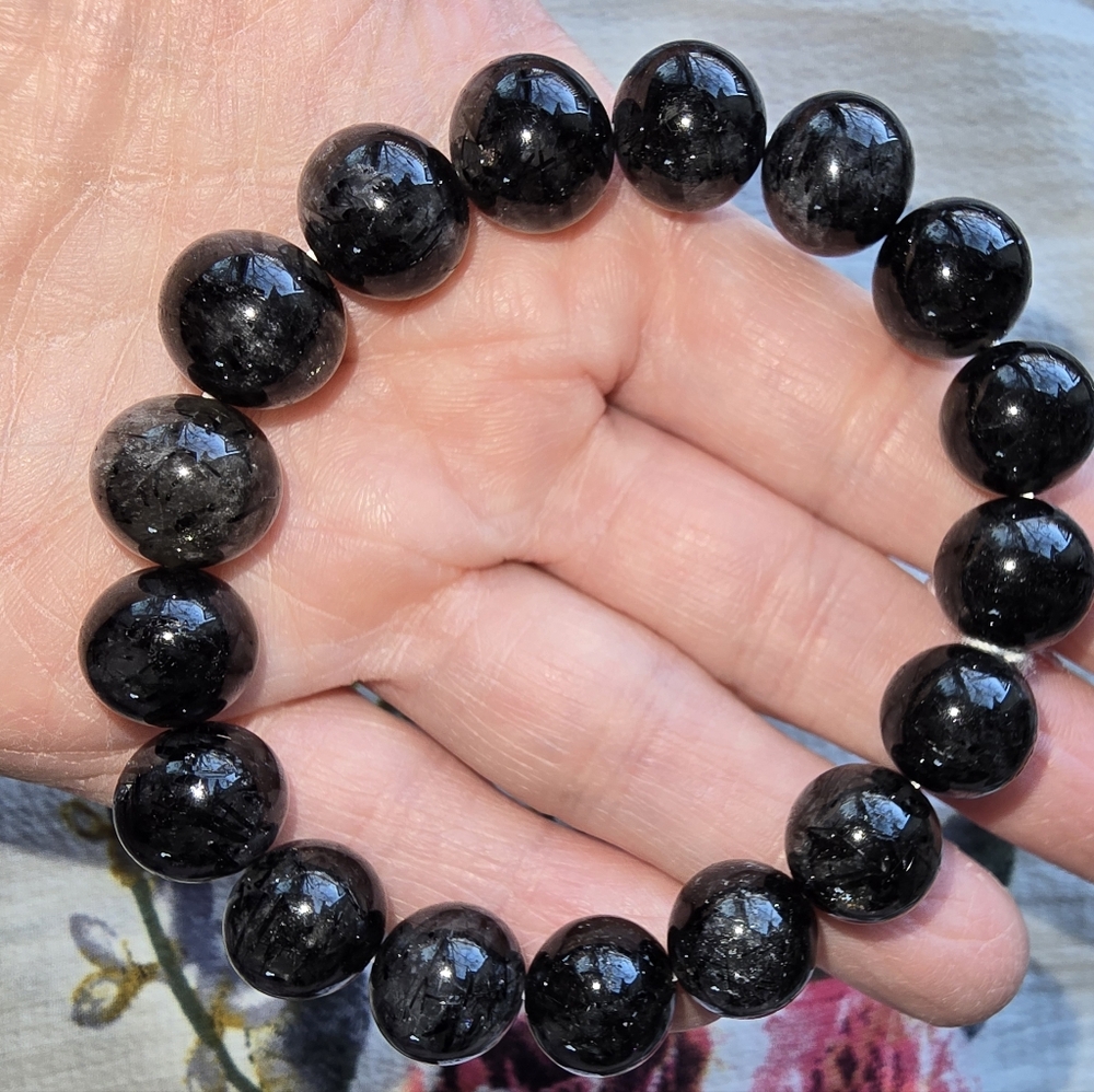 12mm Black Rutilated Quartz